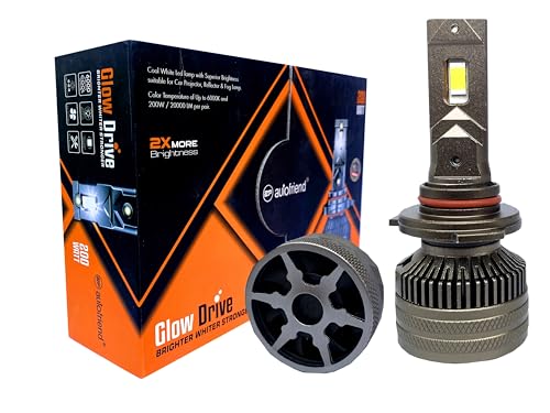 Image of LED Headlight Bulb, 40000LM, 6000K Cool White, IP67 Waterproof (af-Glowdrive-9005)