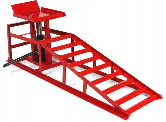 FIREND Rampa hidráulica con gato hidráulico, 5000 kg, rampa de carga 5T STRONGLIFT ST5T