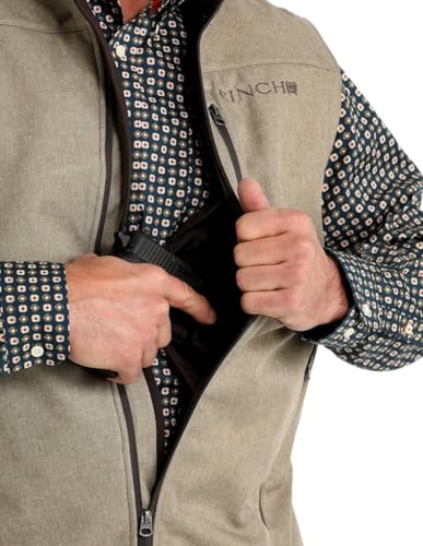 Cinch Men's Conceal Carry Tan Vest2