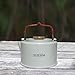 shamjina Camping Kettle Camping Tea Kettle,1.2L,Outdoor Campfire Kettle,Lightweight Hiking Kettle Portable for Traveling Backpacking, White