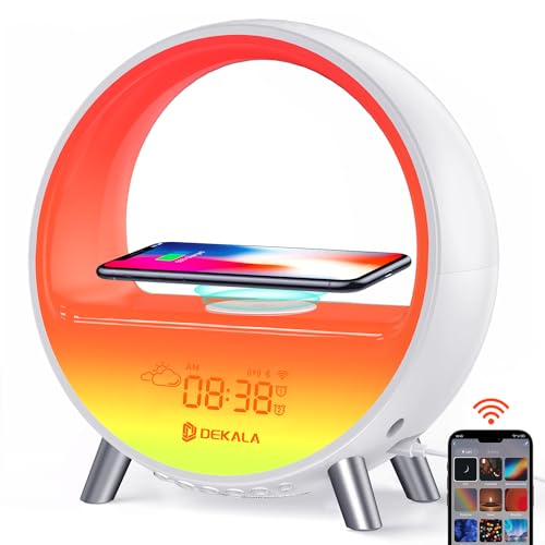 Dekala 5G Arches Gradual Sunrise Alarm Clock with Wireless Charging