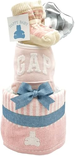 おむつケーキ ベビー用品詰め合わせ スタイ 肌着 靴下 帽子