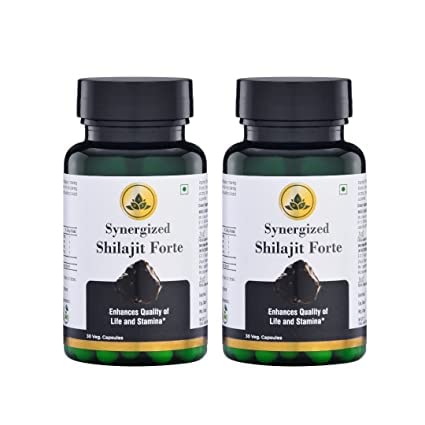 IHS Synergized Shilajit Forte (30 Veg Capsules Each/Pack of 2)