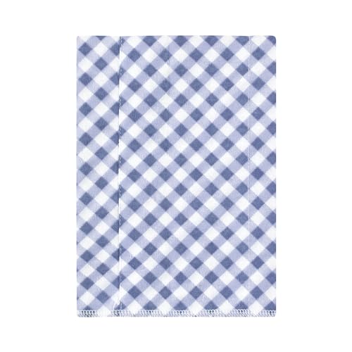 Image of Hudson Baby Unisex Baby Cotton Poly Flannel Burp Cloths, Pink Blue Pretty Floral 4 Pack, One Size