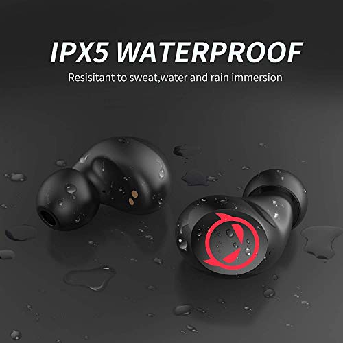 Amaface Wireless Earbuds,Bluetooth In Ear Headphone With Microphone Comfort&Lightweight Earphone With Noise Cancellation,3D Surround Stereo Bass,Long Life Portable Mini Charging Case For Sport #TOP3