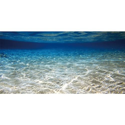 AWERT 30x18 inches Ocean Floor Aquarium Background Underwater Fish Tank Background Undersea Theme Aquarium Background
