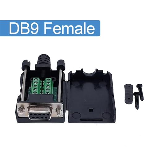 Conector DB9 Serial de 9 pines con contactos dorados antinterferencias 2