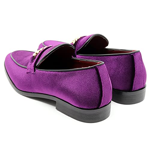 Image of Men's Vintage Velvet Designer Classic Dress Tuxedo Smoking Slipper Loafer Slip On Shoes Arthur-02