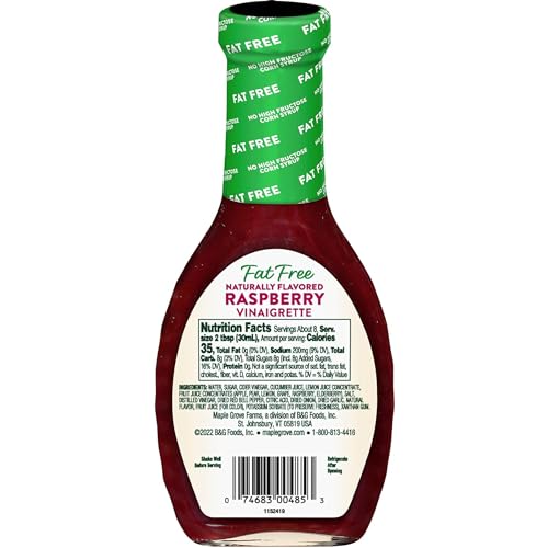 Maple Grove Farms Dressing Raspberry Vinaigrette Fat Free 8.0 OZ(Pack of 3) - Thumbnail 6
