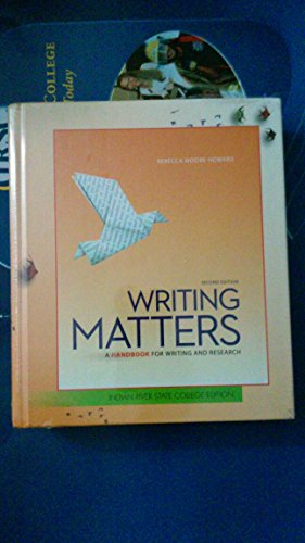 WRITING MATTERS-TEXT >CUSTOM< 125914139X Book Cover