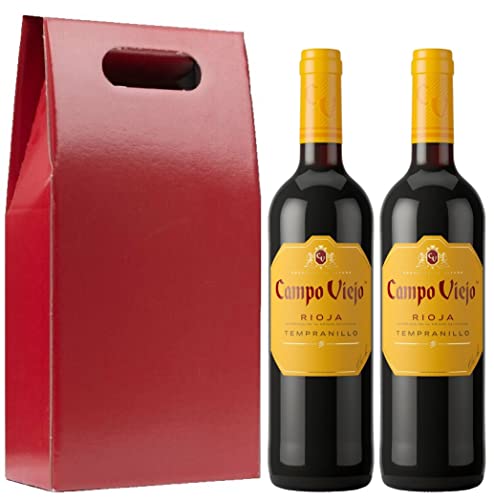 Spanish Red Wine Duo - Campo Viejo Rioja Tempranillo - Spain 2 x 75cl, in a Red Gift Box