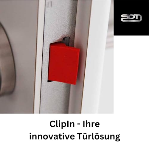 ClipIn Türlösung – Öffnen ohne Griffbetätigung – ideal zum Energiesparen, für Haustierbesitzer & Familien mit Kleinkindern – einfache Montage, hohe Qualität, Modell SDT34677-004