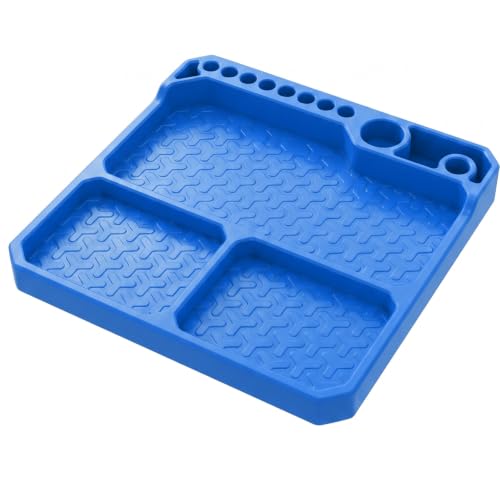 OGRC Silicone Tool Tray, Parts Organizer RC Screw Storage Plate Holder Mat
