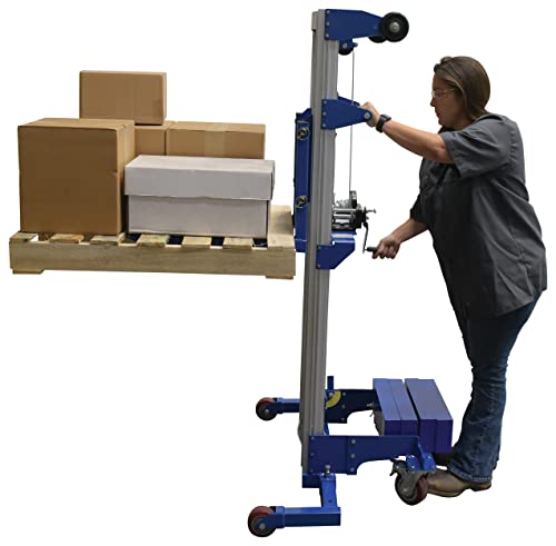 Elevador manual de mano con contrapeso Vestil 400 lb plata miniatura 5