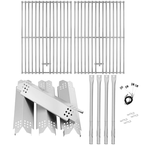 Image of Replacement Parts for Nexgrill 4 Burner 720-0925P 720-0925 720-0925PG, Grill Grates Heat Shield and Burner Kit for Nexgrill Replacement Parts 4 Burner 720-0925P