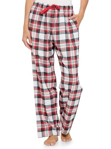 Image of Ashford & Brooks Women's Super Soft Flannel Plaid Pajama Sleep Pants
