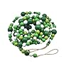 Holibanna holiday beaded wooden beads green bead garland patrick s day hanging wooden bead garland decoration patricks day beads st natural home decor wall hanging decor rural  urban country home decor