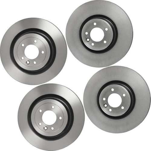 AUTO DN Front Rear Disc Brake Rotor for Land Rover Range Rover Sport 2013 2014 2015 2016 2017 2018 4 Piece Replacement LR033303, LR016176
