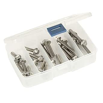 180pcs M4 Socket Cap Screws Assortment - Stainless Steel 304 Flat Head Screws With Nuts Kit