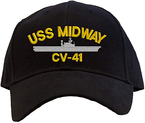 Gorra de béisbol USS Midway CV-41 bordada miniatura 1