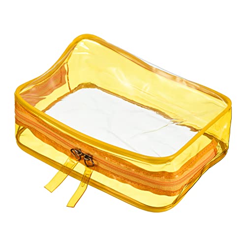 Silkfly 24 Trousse Da Toilette Trasparenti In PVC - Da Viaggio Con Tracolla, 18x14x4,5 Cm, Multicolore