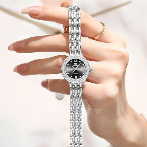 Image of OPK Wacthes for Women Bracelet Dress Easy to Read Stainless Steel Ladies Watches for Female Small Watch Waterproof Luminous Date