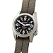 BERTUCCI® 41 mm Titanium Field Watch - A-7TS Solar - Black dial, Ghost Gray™ with Black Pro-Stripe™ Nylon Band - 12901