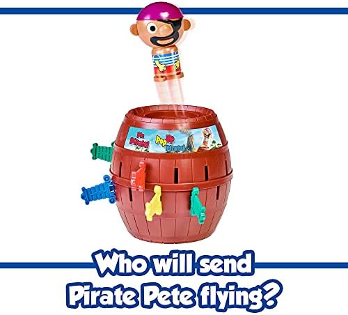 TOMY Pop Up Pirate Classic Children's Action Board Game, Family and Preschool Kids Game, Action Game for Children 4, 5, 6, 7, 8 Year Old Boys and Girls and Adults