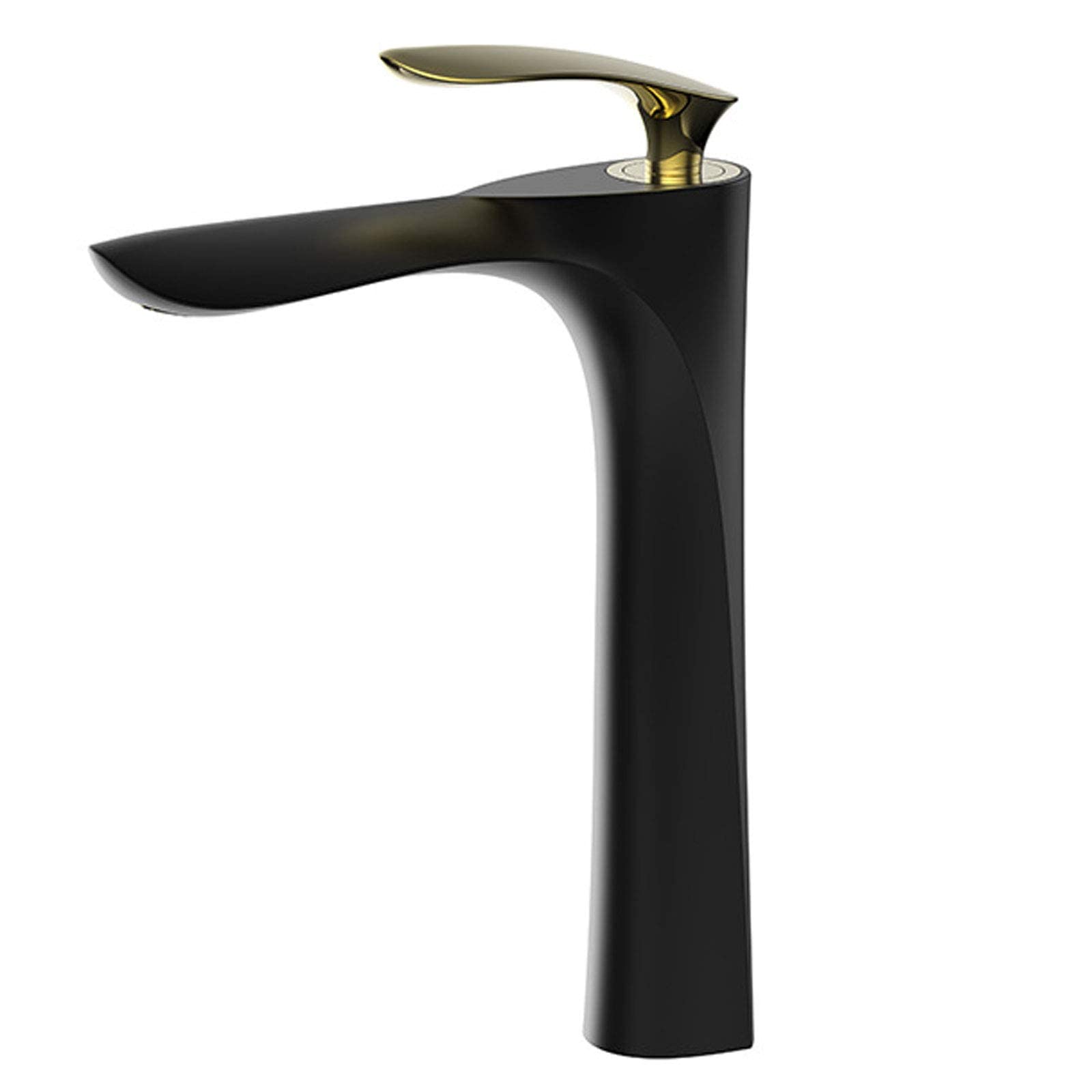 Grifo de lavabo moderno de latón dorado monomando para lavabo de baño