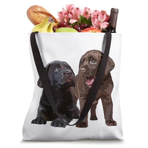 Bolsa Tote Chocolate Lab Lover Brown Labrador Retriever miniatura 4