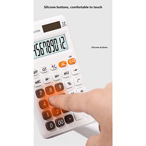 Calculadora de 12 dígitos solar soluciona fallos pantalla oficina 3
