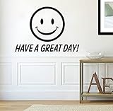 XMJAD Wandsticker Wandaufkleber Smiley 58X37cm Wandtattoo Poster Geeignet für Kinderzimmer Wohnzimmer Schlafzimmer Küche A3319