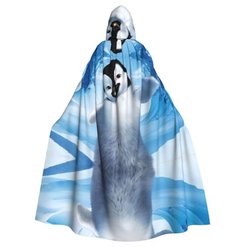 PHAYAH Lindos pingüinos con capucha para adultos, con capucha para bebés, para mujer, hombre, Halloween, fiesta, disfraces de cosplay