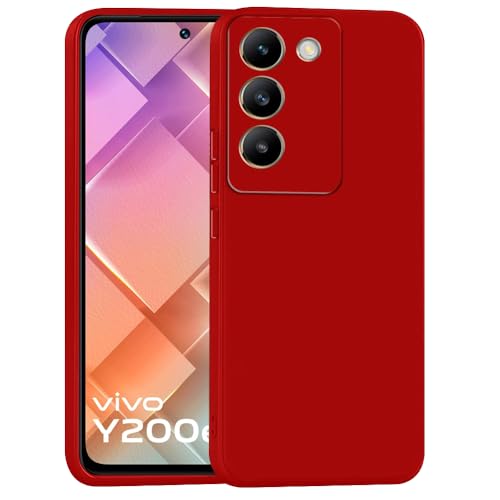 Image of Basic Case for Vivo Y200e 5G (Silicone Red)