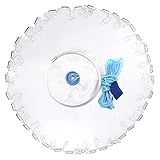 Yeahmart Handmade American Saltwater Fishing Case Net with Heavy Duty Real Zinc Sinker Weights and Aluminum Frisbee for Bait Trap Fish 4FT Radius, 0.5 inch Mesh Size with Free Shrimp Pot