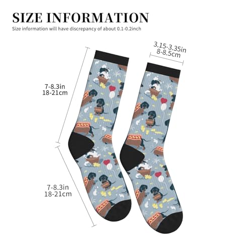 MOLIAN Cute Hippo Athletic Crew Socks For Women Men Novelty Sports Socks3