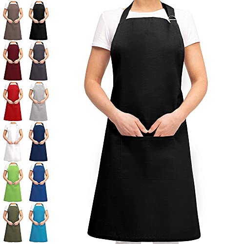 EllaTex Damen/Herren/UNISEX Schürze Kochschürze Kellnerschürze Bistroschürze Küchenschürze Grillschürze Latzschürze 100{1a66bf1bdb3b686964fec7c7c4642e8fb07c998a8b1cec9d3f396e3ca5b5e440} Baumwolle, Farbe: Schwarz EllaTex Damen/Herren/UNISEX Schürze Kochschürze Kellnerschürze Bistroschürze Küchenschürze Grillschürze Latzschürze 100{1a66bf1bdb3b686964fec7c7c4642e8fb07c998a8b1cec9d3f396e3ca5b5e440} Baumwolle, Farbe: Schwarz
