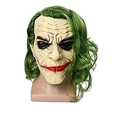 joker maske suicide squad Halloween-Horror-Joker-Maske aus Latex-Material Robust und angenehm zu tragen