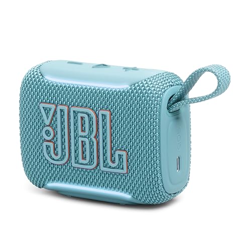 Image of JBL Go 5 - Ultra-Portable Waterproof & Drop-Proof Speaker with JBL Legendary Sound & Ambient Edge Lighting, AirTouch Instant Stereo Pairing or Link Multiple Compatible Speakers via Auracast (Teal)