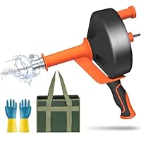 Rohrreinigungsspirale - Ideale Abflussspirale für eine umweltfreundliche Rohrreinigung-10m elektroplattierte Feder - Ideal für Küchen- und Badezimmerabflüsse - Perfektes Werkzeug für DIY-Enthusiasten
