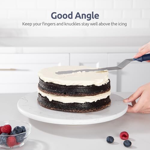 Image of U-Taste Offset Icing Spatula Set, Cake Frosting Spreader, Midnight Blue