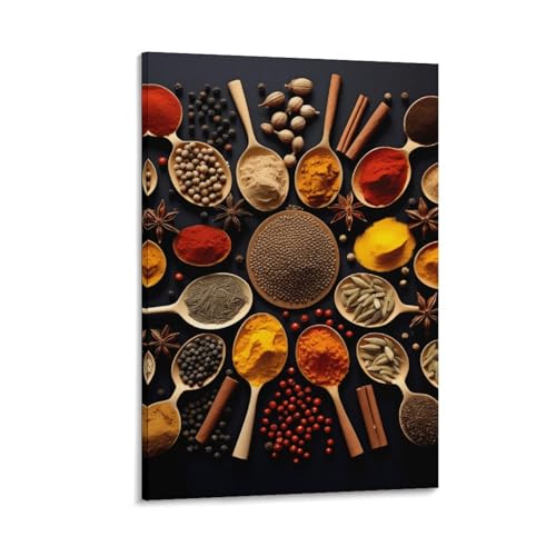 Spices from around the world murale pour décorer les murs d'un couloir de maison