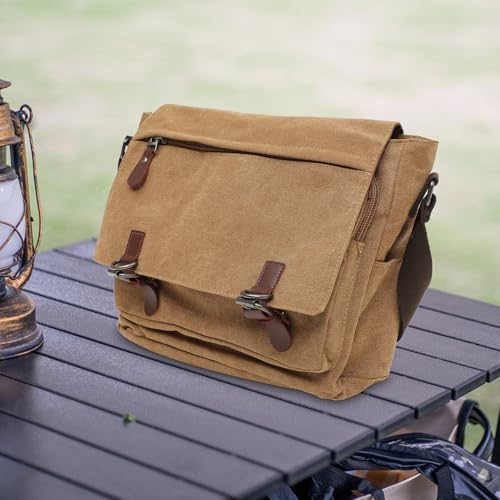 Bolso bandolera para hombre PRETYZOOM de lona ligera, ideal para estudiantes en su día a día 2