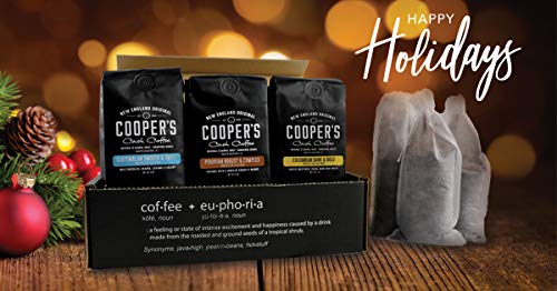 Cold Brew Coffee Box Set - Colombian, Peruvian, Guatemalan Ground Coarse - 6 Filter Bags Included - 1.5 Lbs #TOP7