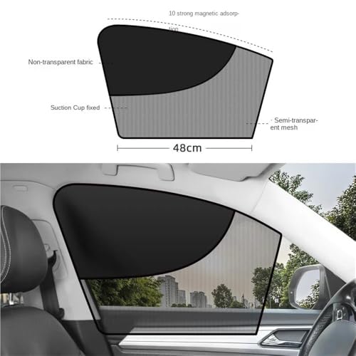 Parasol para coche magnético universal con ventilación 6