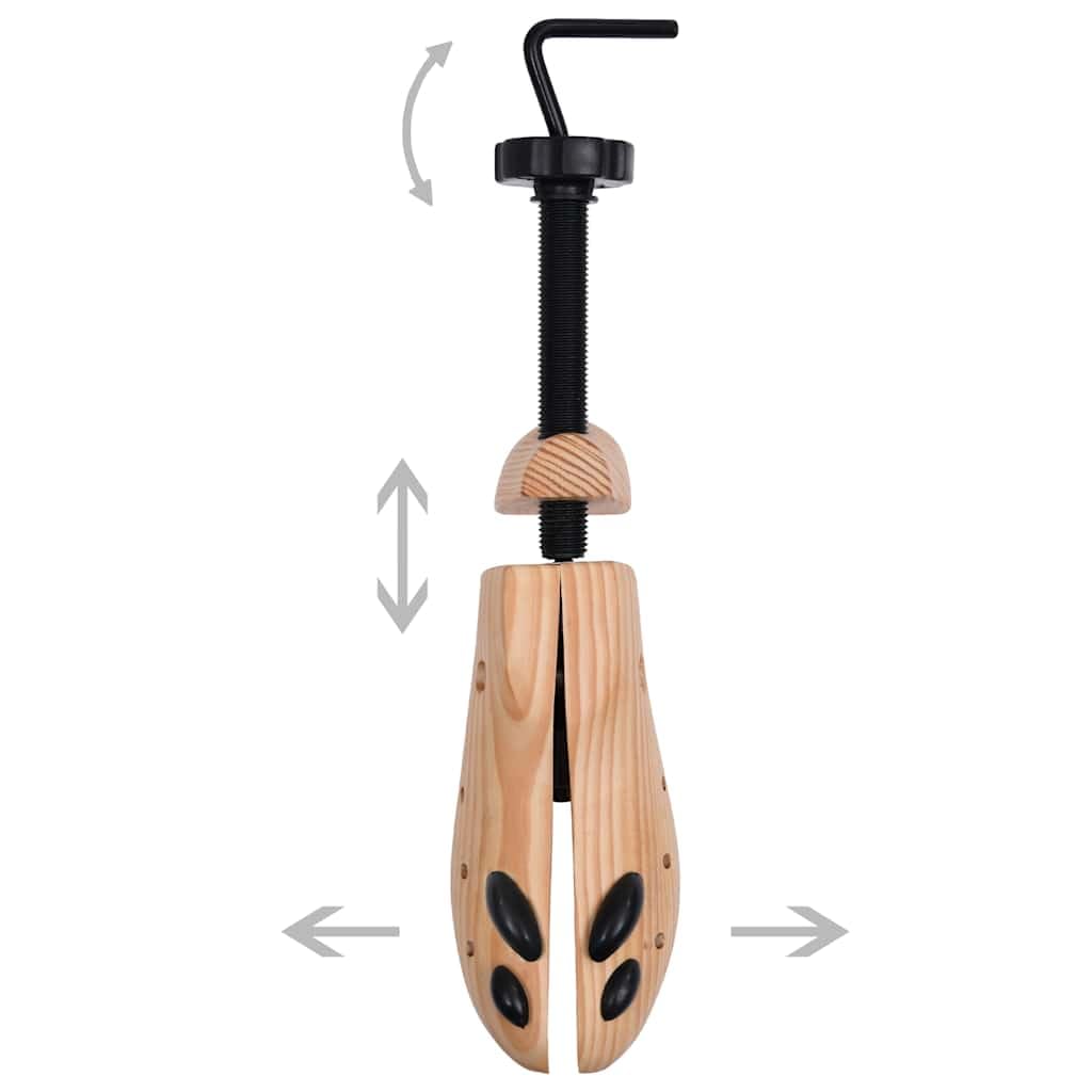 Horma para zapatos de madera de pino, tamaño 36-40, para hombre y mujer, moldeador de zapatos antiarrugas, dilatador bidireccional con alivio de puntos de presión