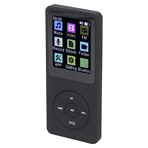 Bluetooth MP3 Player, Portable HiFi Music Player Built in Speaker, Digital Music Player with Book Reader, Sound Recorder, Alarm Clock, etc