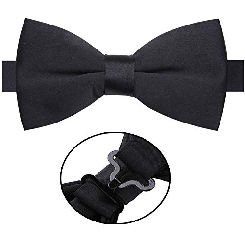 Image of AUSKY Elegant Adjustable Pre-tied bow ties for Men Boys Party,Business or Daily Wear