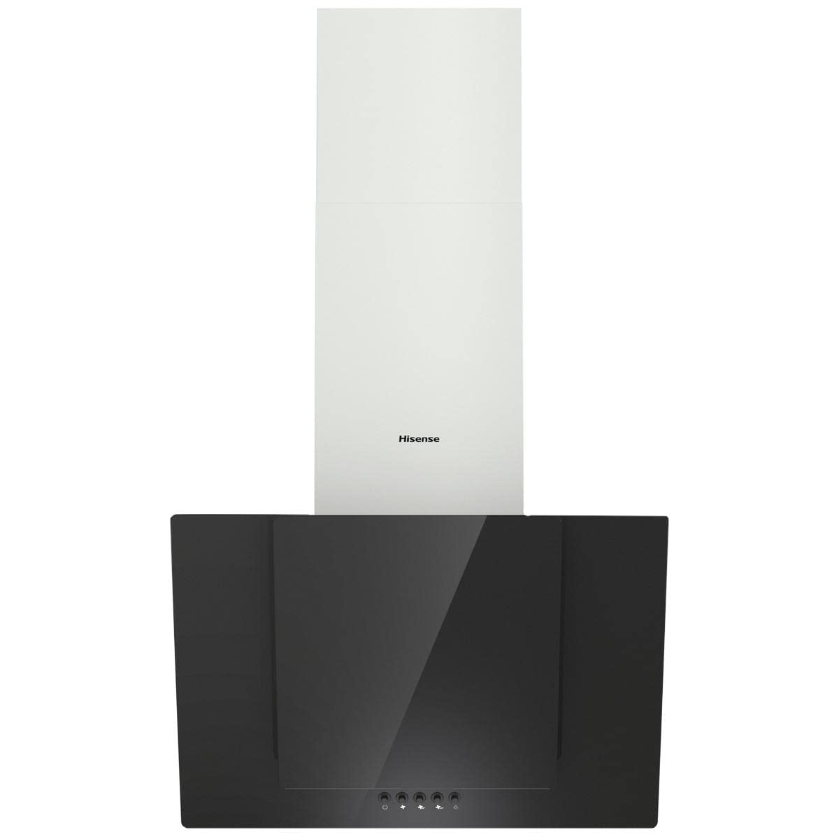Hisense CH6IN6BXBG okap dekoracyjny 60 cm, moc ssania 650 m³/h, oświetlenie LED, łatwy w pielęgnacji filtr aluminiowy