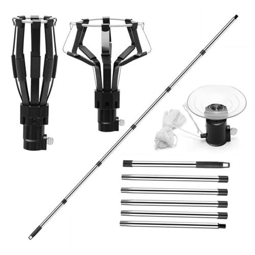 Ioensy Pólo de extensão do trocador de lâmpada, fácil de usar, versátil com ventosa, ferramenta de t